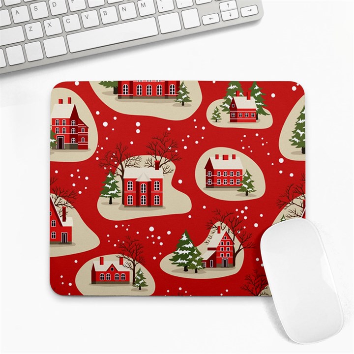 Christmas New Year Seamless Pattern Large Mousepads