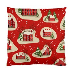 Christmas New Year Seamless Pattern Standard Cushion Case (one Side) by Vaneshart