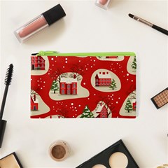 Christmas New Year Seamless Pattern Cosmetic Bag (xs) by Vaneshart