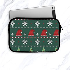 Beautiful Knitted Christmas Pattern Apple Ipad Mini Zipper Cases by Vaneshart