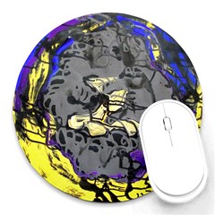 Motion And Emotion 1 1 Round Mousepads by bestdesignintheworld