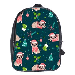 Pattern Christmas Funny School Bag (large) by Vaneshart