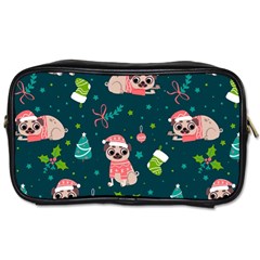 Pattern Christmas Funny Toiletries Bag (two Sides) by Vaneshart