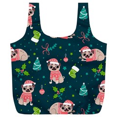 Pattern Christmas Funny Full Print Recycle Bag (xl) by Vaneshart