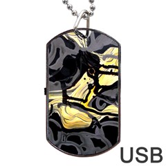 Motion And Emotion 1 2 Dog Tag Usb Flash (one Side) by bestdesignintheworld