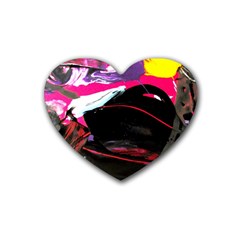 Consolation 1 1 Rubber Coaster (heart)  by bestdesignintheworld