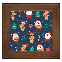 Funny Christmas Pattern Framed Tile by Vaneshart