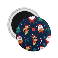 Funny Christmas Pattern 2 25  Magnets by Vaneshart