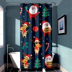 Funny Christmas Pattern Shower Curtain 36  X 72  (stall) 