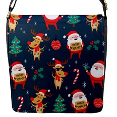 Funny Christmas Pattern Flap Closure Messenger Bag (s) by Vaneshart