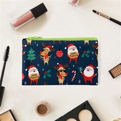 Funny Christmas Pattern Cosmetic Bag (xs) by Vaneshart