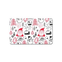 Christmas Themed Seamless Pattern Magnet (name Card) by Vaneshart