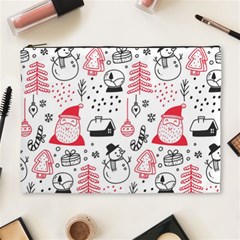 Christmas Themed Seamless Pattern Cosmetic Bag (xl) by Vaneshart