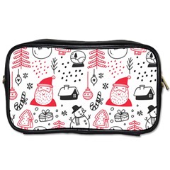 Christmas Themed Seamless Pattern Toiletries Bag (two Sides) by Vaneshart