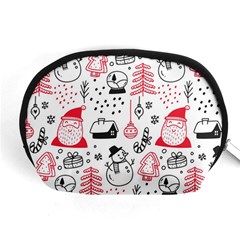 Christmas Themed Seamless Pattern Accessory Pouch (medium) by Vaneshart