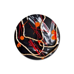 Collage 1 1 Rubber Coaster (round)  by bestdesignintheworld