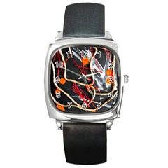 Collage 1 1 Square Metal Watch by bestdesignintheworld