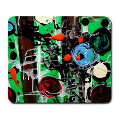 Dots And Stripes 1 1 Large Mousepads by bestdesignintheworld