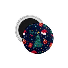 Colorful Funny Christmas Pattern 1 75  Magnets by Vaneshart