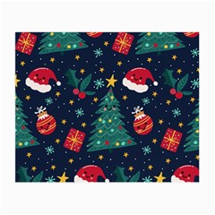 Colorful Funny Christmas Pattern Small Glasses Cloth by Vaneshart