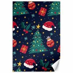 Colorful Funny Christmas Pattern Canvas 20  X 30  by Vaneshart