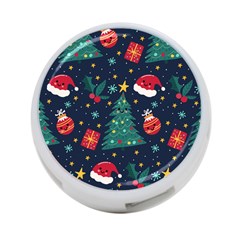 Colorful Funny Christmas Pattern 4-port Usb Hub (two Sides) by Vaneshart