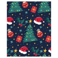 Colorful Funny Christmas Pattern Drawstring Bag (small) by Vaneshart