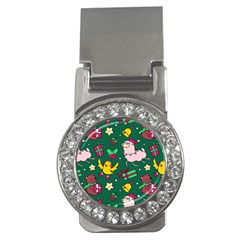 Funny Decoration Christmas Pattern Background Money Clips (cz)  by Vaneshart