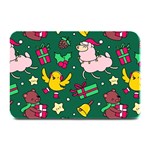 Funny Decoration Christmas Pattern Background Plate Mats 18 x12  Plate Mat