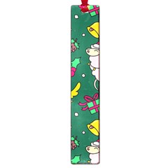 Funny Decoration Christmas Pattern Background Large Book Marks by Vaneshart