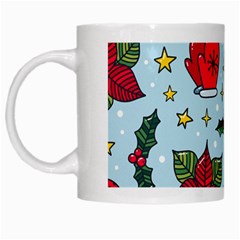 Colorful Funny Christmas Pattern White Mugs