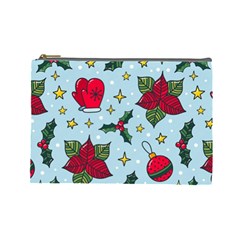 Colorful Funny Christmas Pattern Cosmetic Bag (large) by Vaneshart