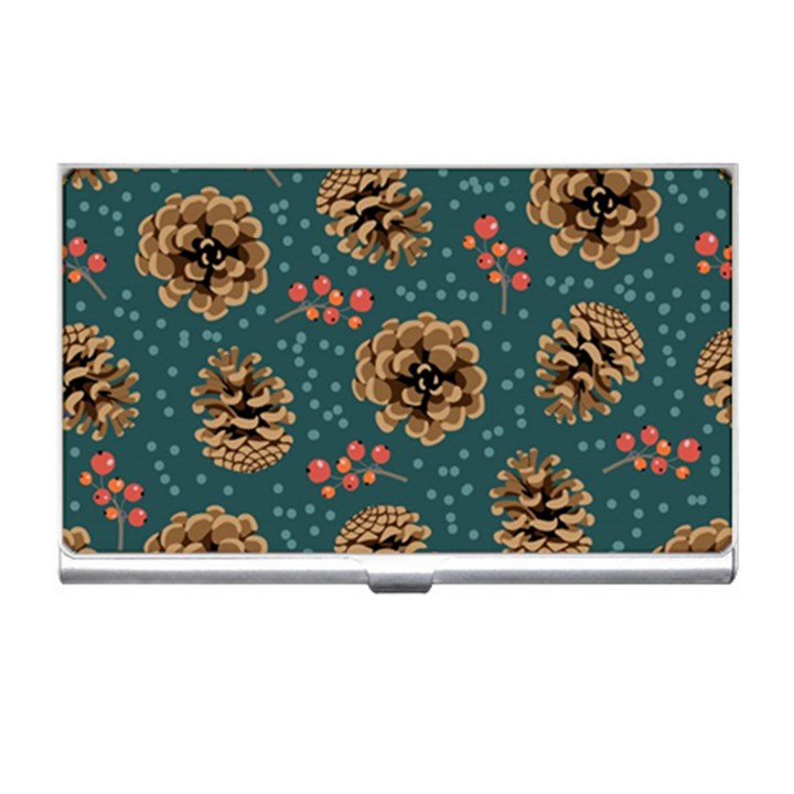 Christmas Seamless Pattern Business Card Holder