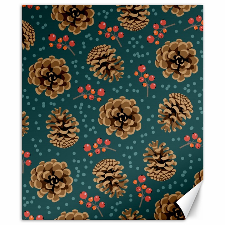 Christmas Seamless Pattern Canvas 8  x 10 