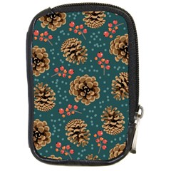 Christmas Seamless Pattern Compact Camera Leather Case by Vaneshart