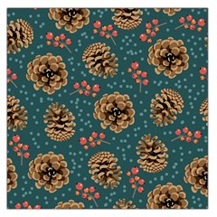 Christmas Seamless Pattern Large Satin Scarf (square) by Vaneshart