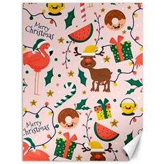 Colorful Funny Christmas Pattern Canvas 36  X 48  by Vaneshart