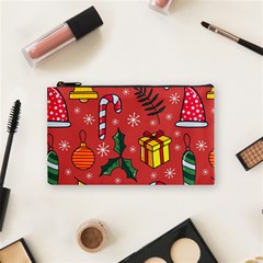 Colorful Funny Christmas Pattern Cosmetic Bag (small) by Vaneshart