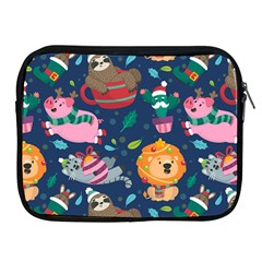 Funny Animal Christmas Pattern Apple Ipad 2/3/4 Zipper Cases by Vaneshart