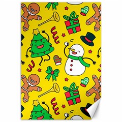 Funny Decoration Christmas Pattern Canvas 12  X 18  by Vaneshart