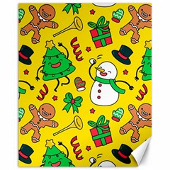 Funny Decoration Christmas Pattern Canvas 11  X 14  by Vaneshart