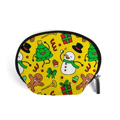 Funny Decoration Christmas Pattern Accessory Pouch (small) by Vaneshart