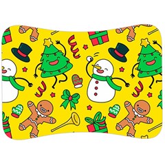 Funny Decoration Christmas Pattern Velour Seat Head Rest Cushion by Vaneshart