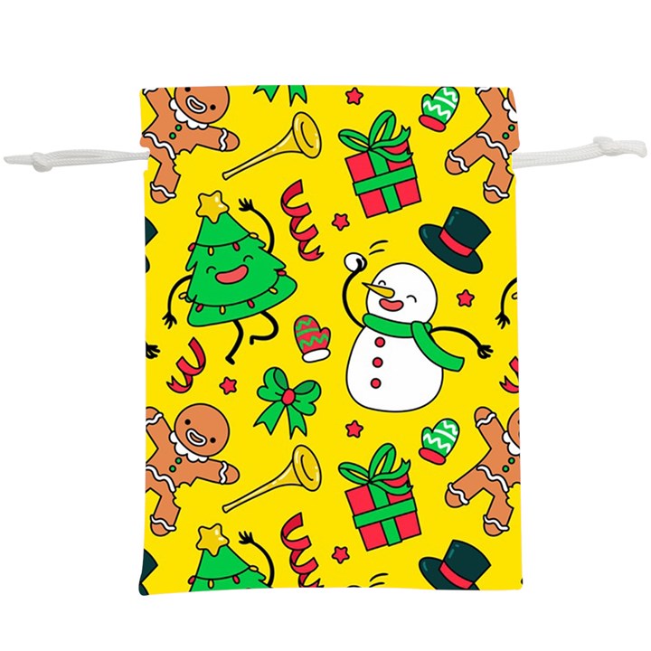 Funny Decoration Christmas Pattern  Lightweight Drawstring Pouch (XL)