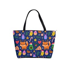 Colorful Funny Christmas Pattern Classic Shoulder Handbag by Vaneshart