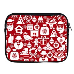 Christmas Seamless Pattern Icons Apple Ipad 2/3/4 Zipper Cases by Vaneshart