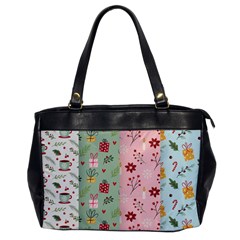 Flat Christmas Pattern Collection Oversize Office Handbag by Vaneshart