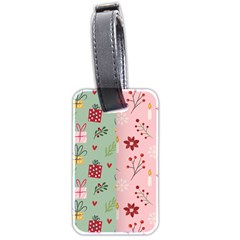 Flat Christmas Pattern Collection Luggage Tag (two Sides) by Vaneshart