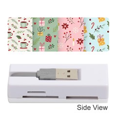 Flat Christmas Pattern Collection Memory Card Reader (stick) by Vaneshart