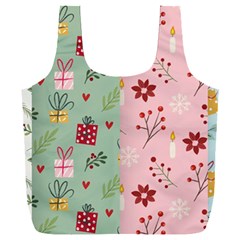 Flat Christmas Pattern Collection Full Print Recycle Bag (xxl) by Vaneshart